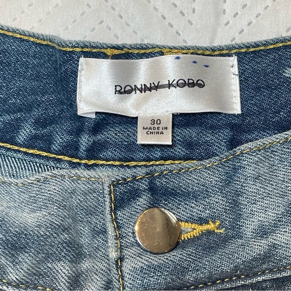 Ronny Kobo Shoshanne Denim Jeans in Blue Size 30 - Picture 4 of 13